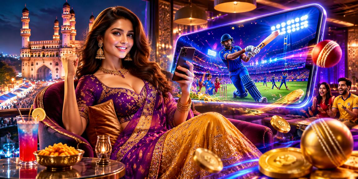 Cricket betting atmosphere in Hyderabad at night